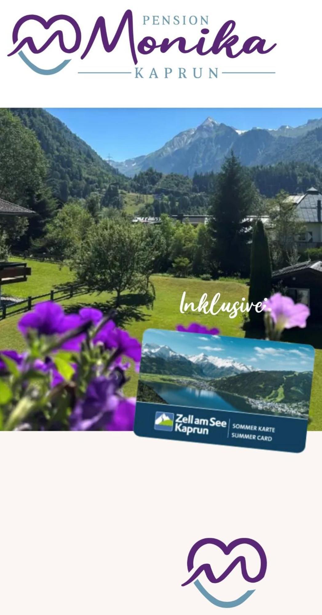Pension Monika, Your B&B Including Summercard Kaprun Esterno foto