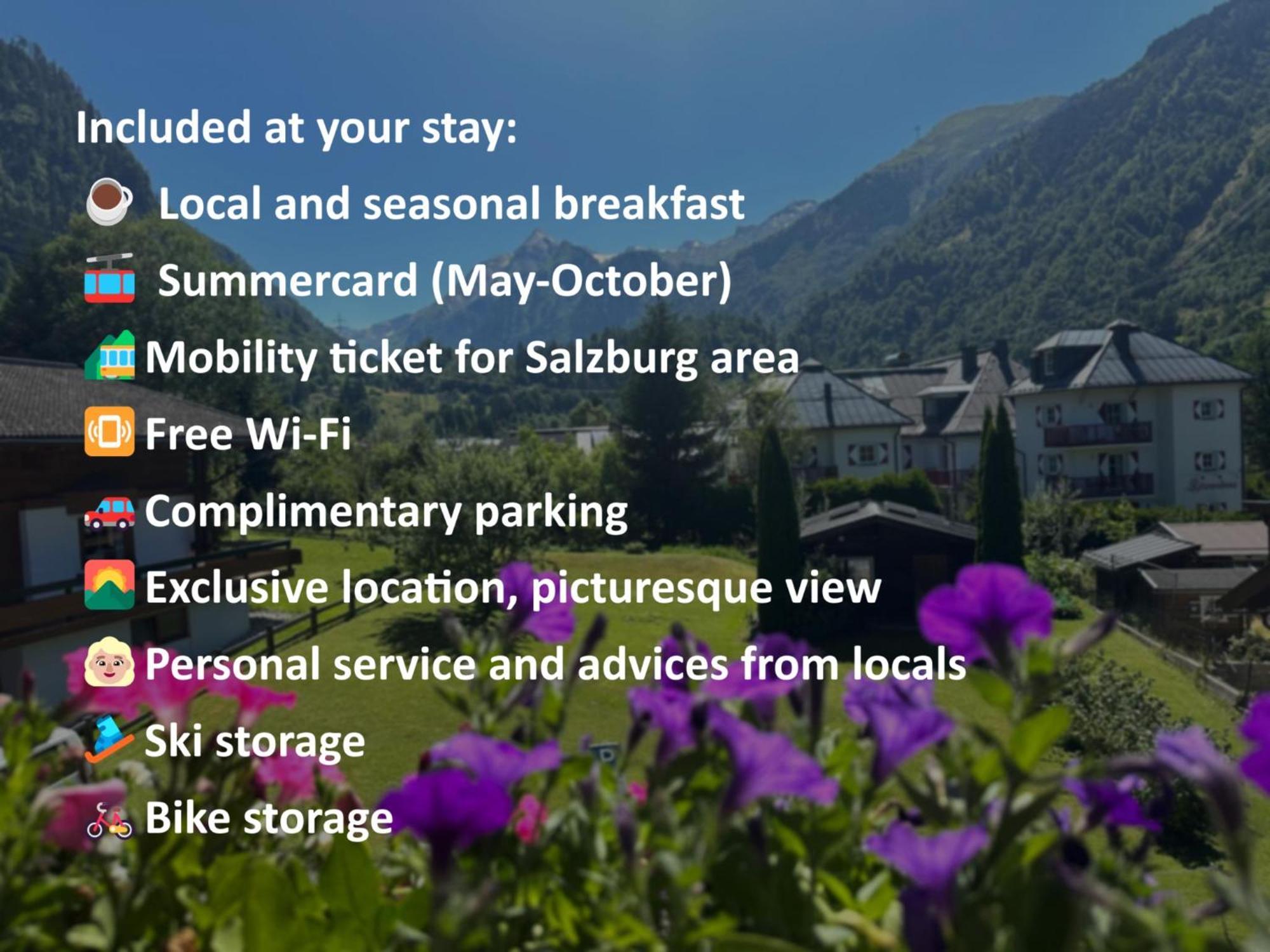 Pension Monika, Your B&B Including Summercard Kaprun Esterno foto